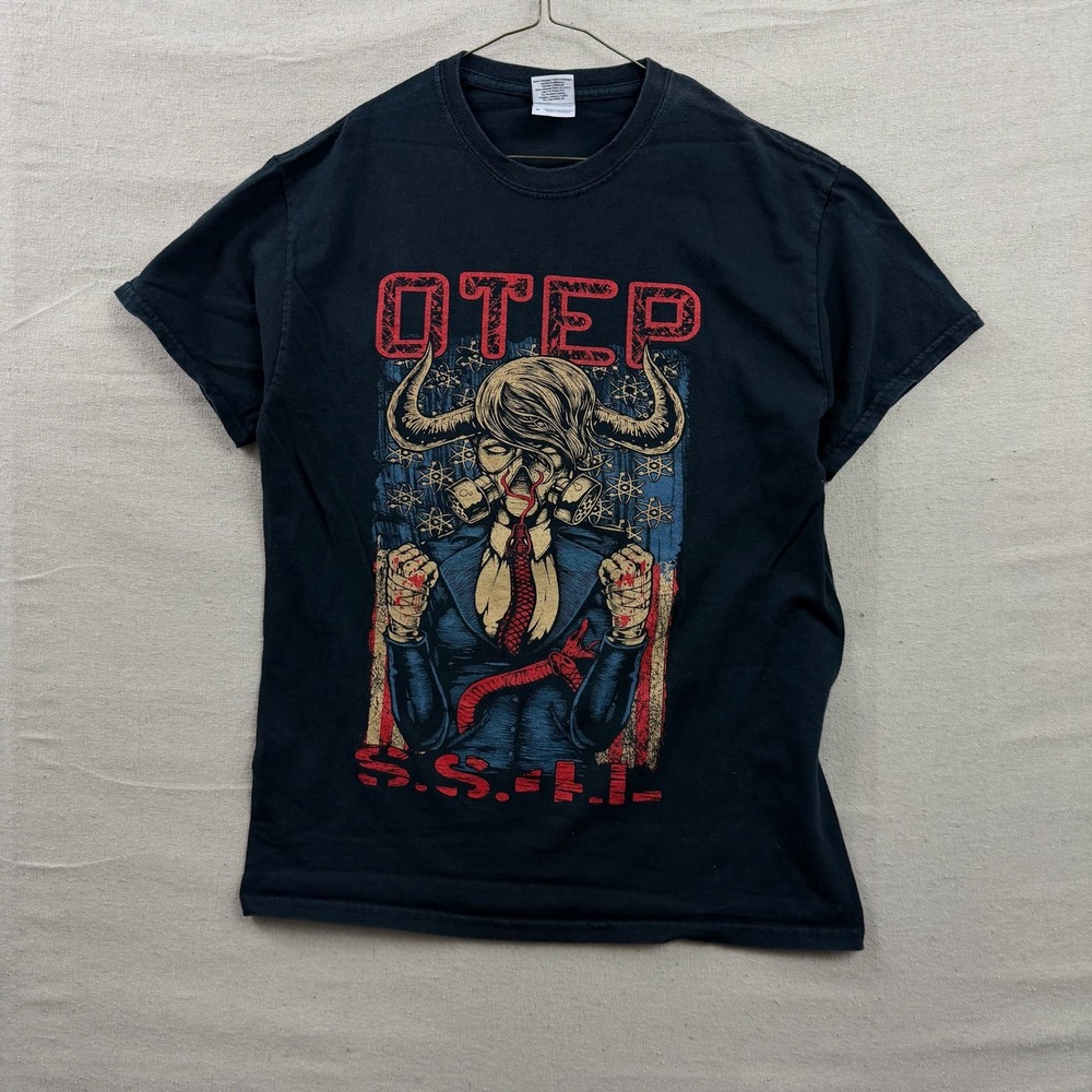 Gildan Otep Band Tee Mens Medium Black Atavist Animus Graphic T-Shirt